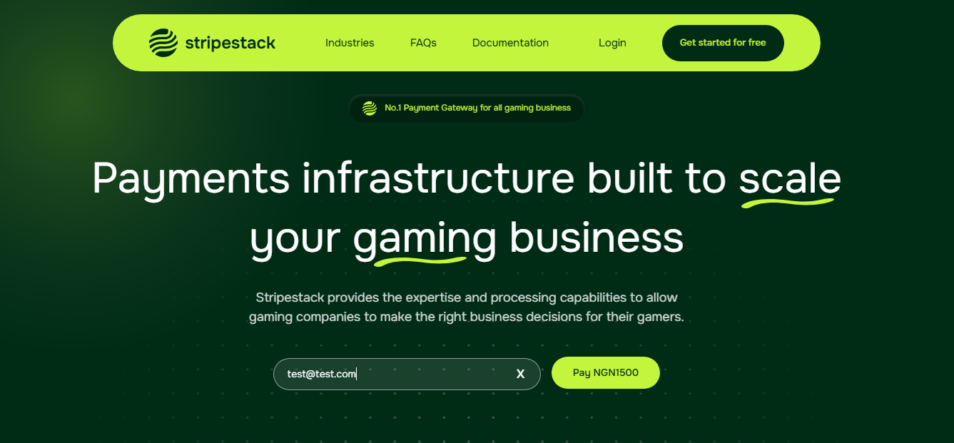 Stripestack - Betting Gateway API