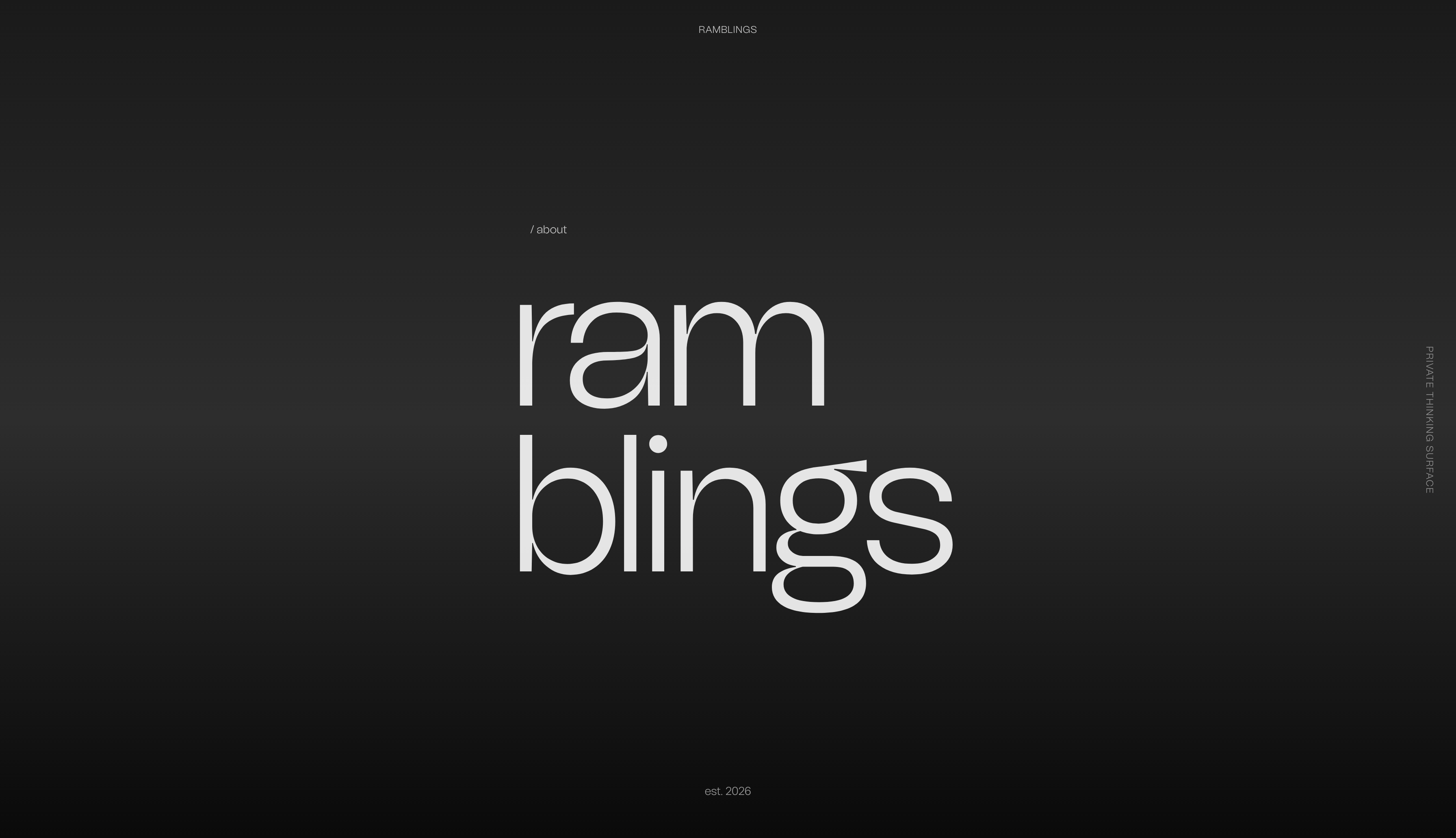 Ramblings